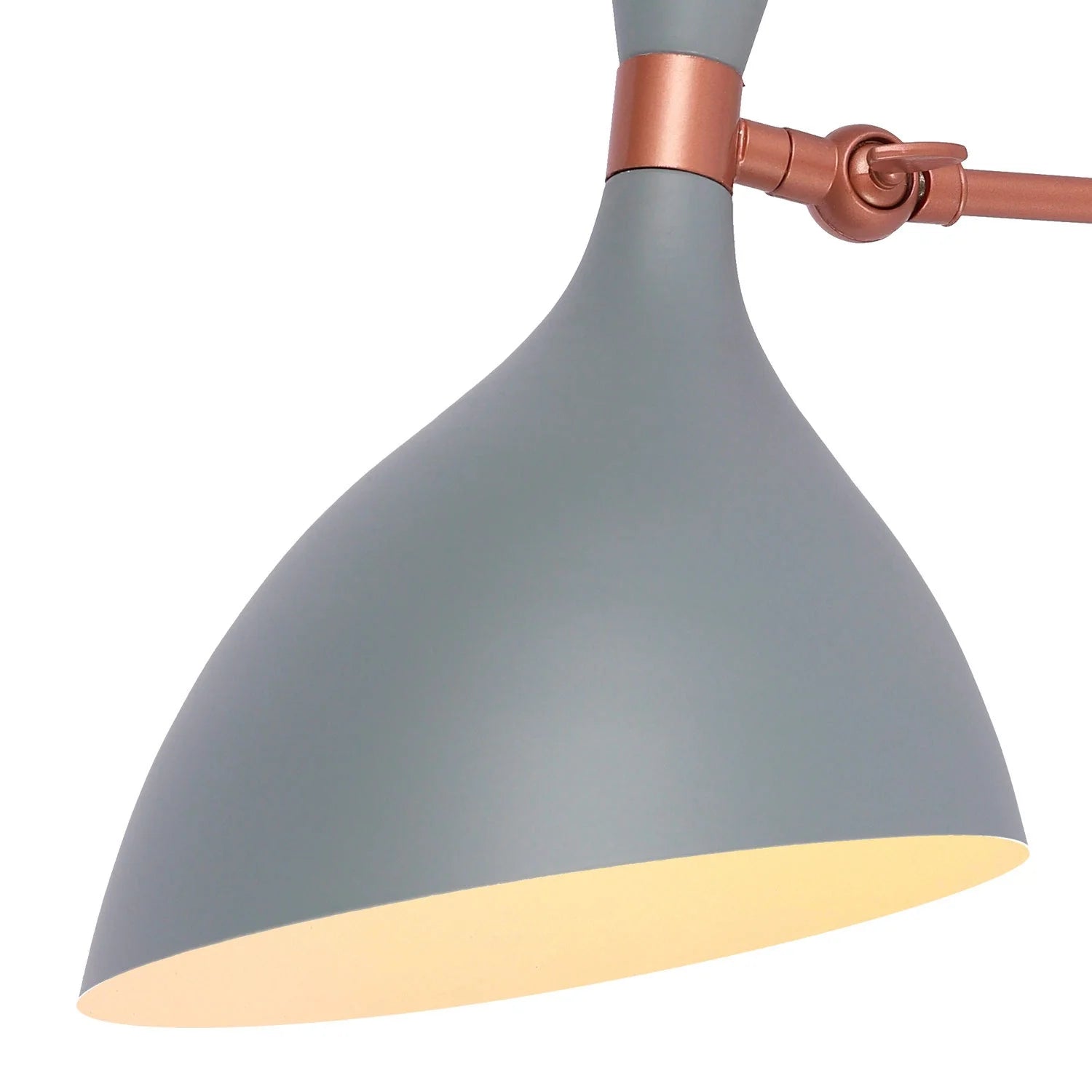 LÚZETE - LAMPADA DA PARETE GRIGIO/ORO ROSA ATZIRI