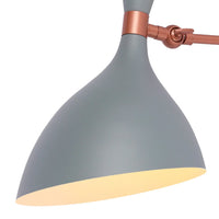 LÚZETE - LAMPADA DA PARETE GRIGIO/ORO ROSA ATZIRI