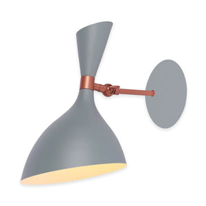 LÚZETE - LAMPADA DA PARETE GRIGIO/ORO ROSA ATZIRI