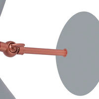 LÚZETE - LAMPADA DA PARETE GRIGIO/ORO ROSA ATZIRI