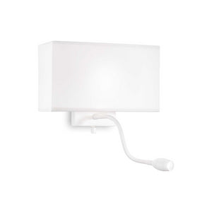 Lampada Da Parete Hotel Ap2 All White Ideal-Lux