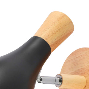 LÚZETE - LAMPADA DA PARETE LEGNO/NERO HERDIS