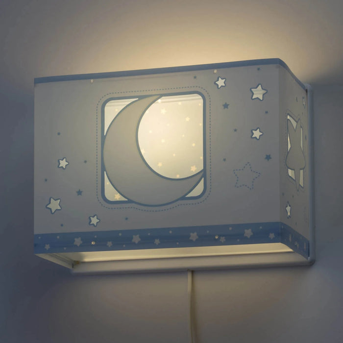 LÚZETE - LAMPADA DA PARETE LUNA BLU