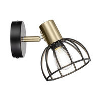 LÚZETE - LAMPADA DA PARETE NERO OPACO GABRIELLE