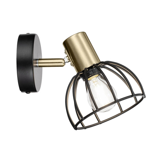 LÚZETE - LAMPADA DA PARETE NERO OPACO GABRIELLE