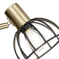 LÚZETE - LAMPADA DA PARETE NERO OPACO GABRIELLE