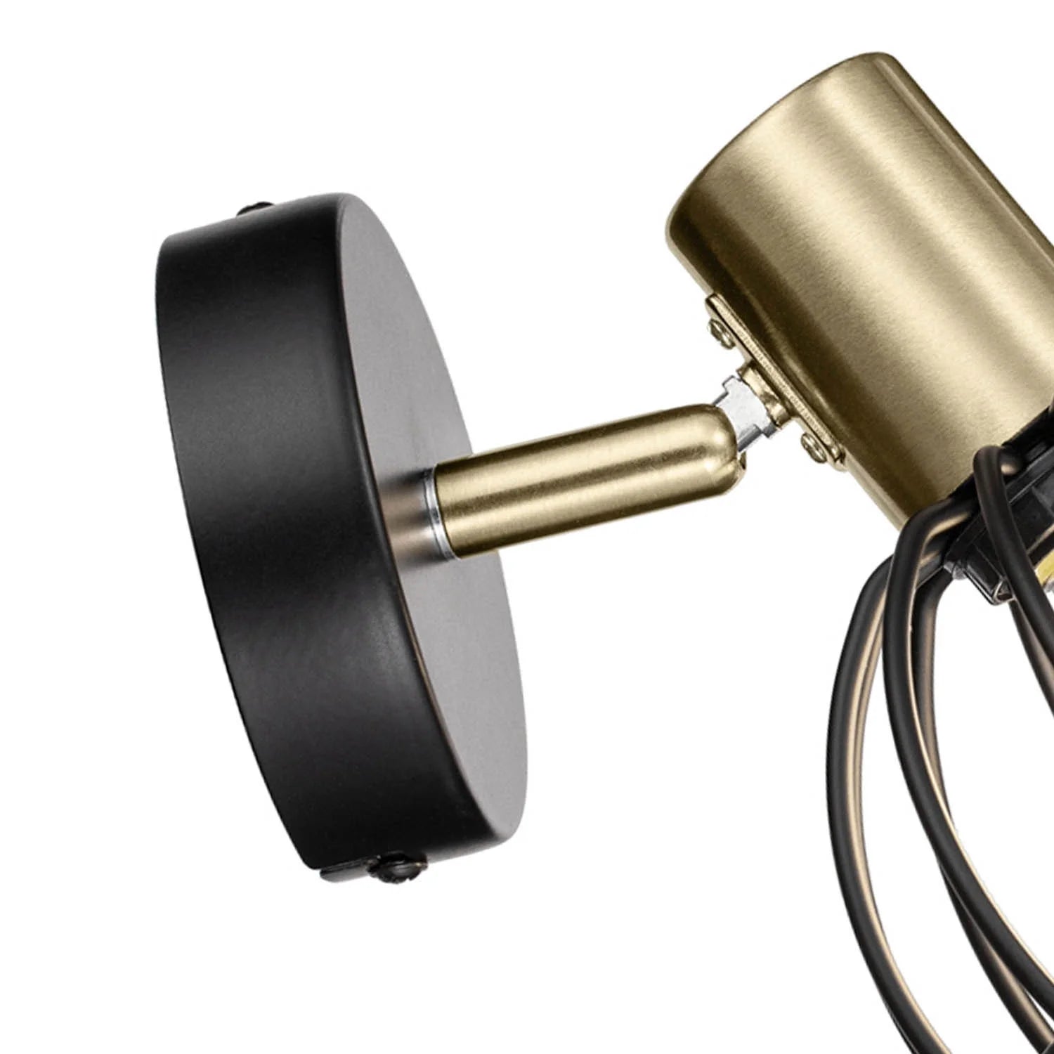 LÚZETE - LAMPADA DA PARETE NERO OPACO GABRIELLE