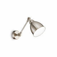Lampada Da Parete Newton Ap1 Nickel Ideal-Lux