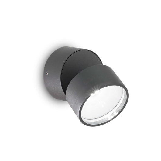 Lampada Da Parete Omega Ap Round Antracite 3000K Ideal-Lux