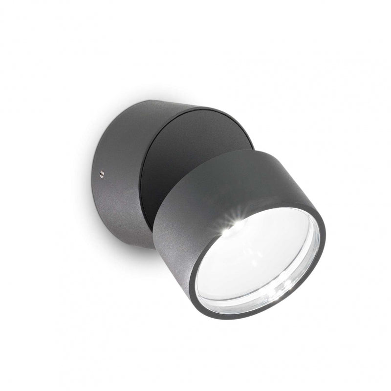 Lampada Da Parete Omega Ap Round Antracite 4000K Ideal-Lux