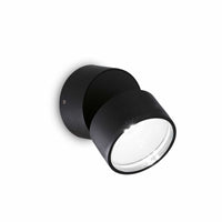 Lampada Da Parete Omega Ap Round Nero 4000K Ideal-Lux