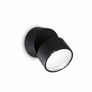 Lampada Da Parete Omega Ap Round Nero 4000K Ideal-Lux