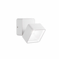 Lampada Da Parete Omega Ap Square Bianco 4000K Ideal-Lux