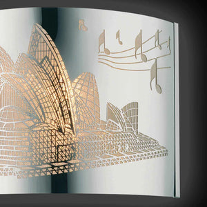 LÚZETE - LAMPADA DA PARETE OPERA IN ACCIAIO CROMATO