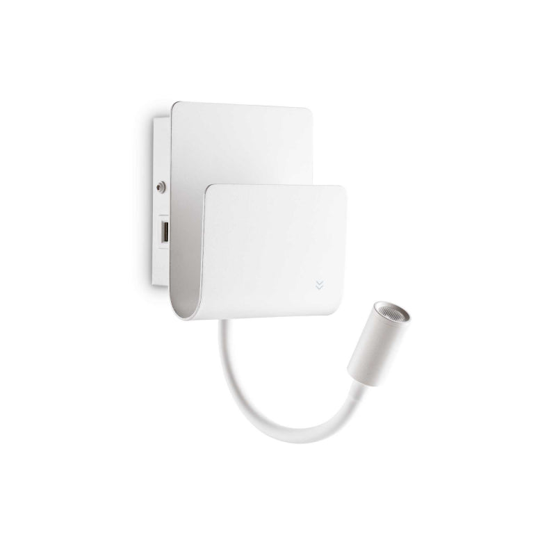 Lampada Da Parete Probe Ap2 Bianco Ideal-Lux