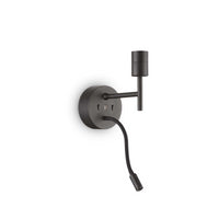 Lampada Da Parete Set Up Map2 Nero Ideal-Lux