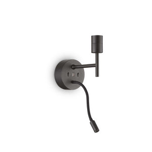 Lampada Da Parete Set Up Map2 Nero Ideal-Lux