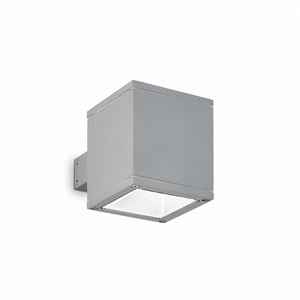Lampada Da Parete Snif Ap1 Square Grigio Ideal-Lux