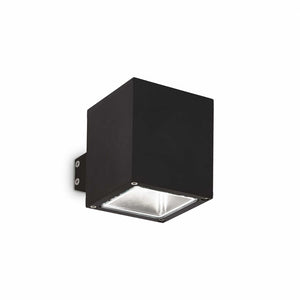 Lampada Da Parete Snif Ap1 Square Nero Ideal-Lux