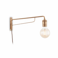 Lampada Da Parete Triumph Ap1 Ottone Ideal-Lux