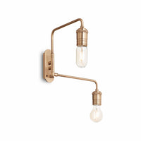 Lampada Da Parete Triumph Ap2 Ottone Ideal-Lux