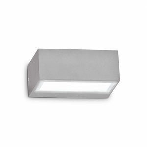 Lampada Da Parete Twin Ap1 Grigio Ideal-Lux