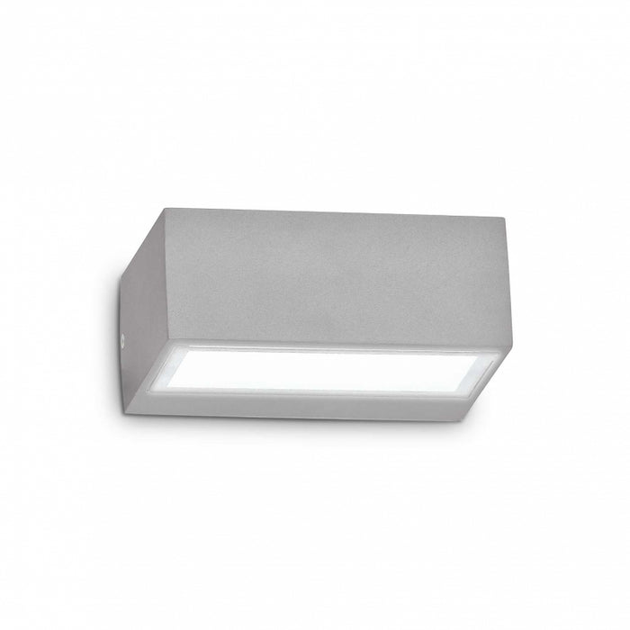 Lampada Da Parete Twin Ap1 Grigio Ideal-Lux