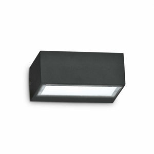 Lampada Da Parete Twin Ap1 Nero Ideal-Lux