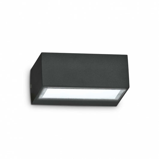Lampada Da Parete Twin Ap1 Nero Ideal-Lux