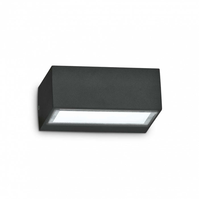 Lampada Da Parete Twin Ap1 Nero Ideal-Lux