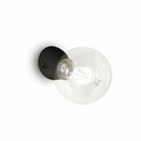 Lampada Da Parete Winery Ap1 Nero Ideal-Lux