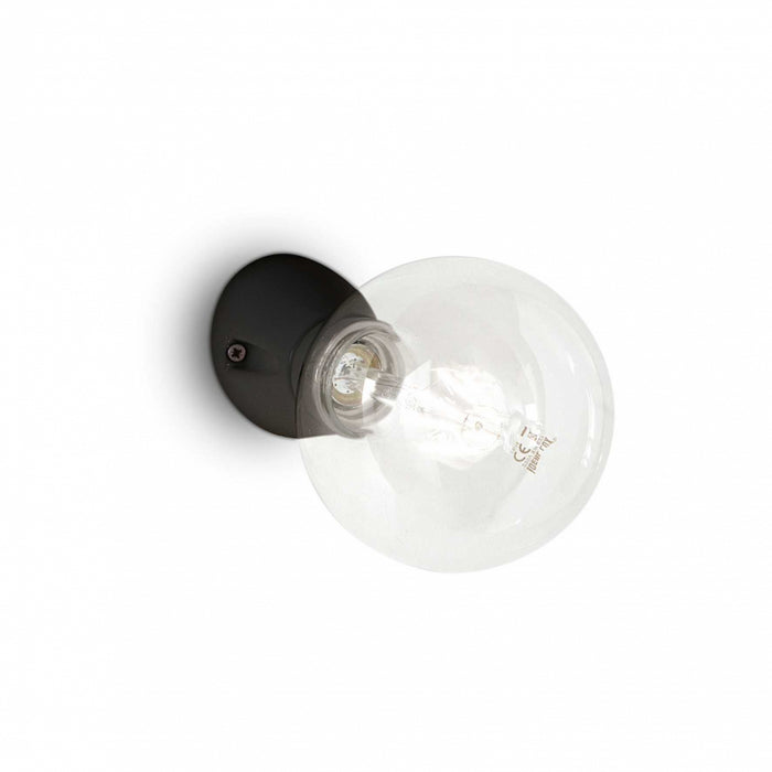 Lampada Da Parete Winery Ap1 Nero Ideal-Lux