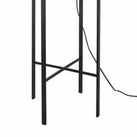 LÚZETE - LAMPADA DA PIEDI NERA/FUMÉ CORDELIA