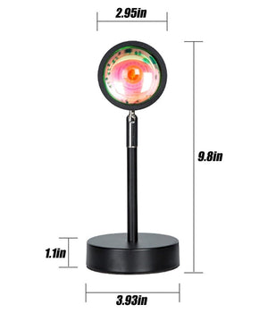 Lampada Da Proiezione Colorata Gbr Proiettore Luce Notturna Led Usb 8 Modalità          