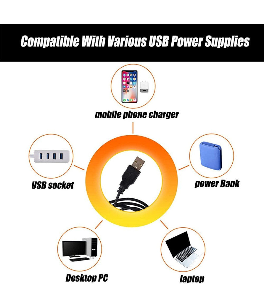 Lampada Da Proiezione Colorata Gbr Proiettore Luce Notturna Led Usb 8 Modalità          