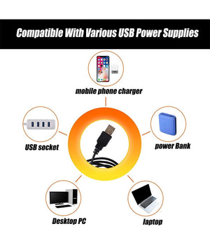 Lampada Da Proiezione Colorata Gbr Proiettore Luce Notturna Led Usb 8 Modalità          