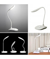 Lampada Da Scrivania A 20 Led Bianco Luce Regolabile Collo Ergonomico Flessibile         