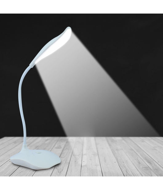 Lampada Da Scrivania A 20 Led Bianco Luce Regolabile Collo Ergonomico Flessibile         