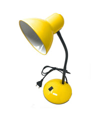 Lampada Da Scrivania Con Braccio Flessibile Luce Lume Tavolo Per Cameretta Color  Giallo       