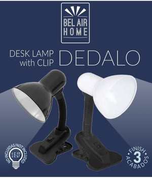 Lampada Da Scrivania Lampada Tavolo Con Pinza Orientabile Snodabile E27         