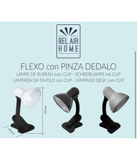 Lampada Da Scrivania Lampada Tavolo Con Pinza Orientabile Snodabile E27         