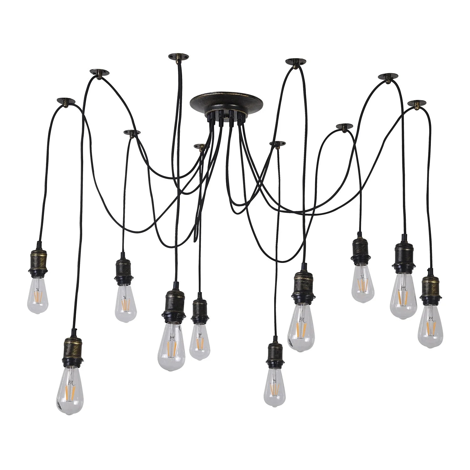 LÚZETE - LAMPADA DA SOFFITTO 10 LUCI CARLA ANTICATA