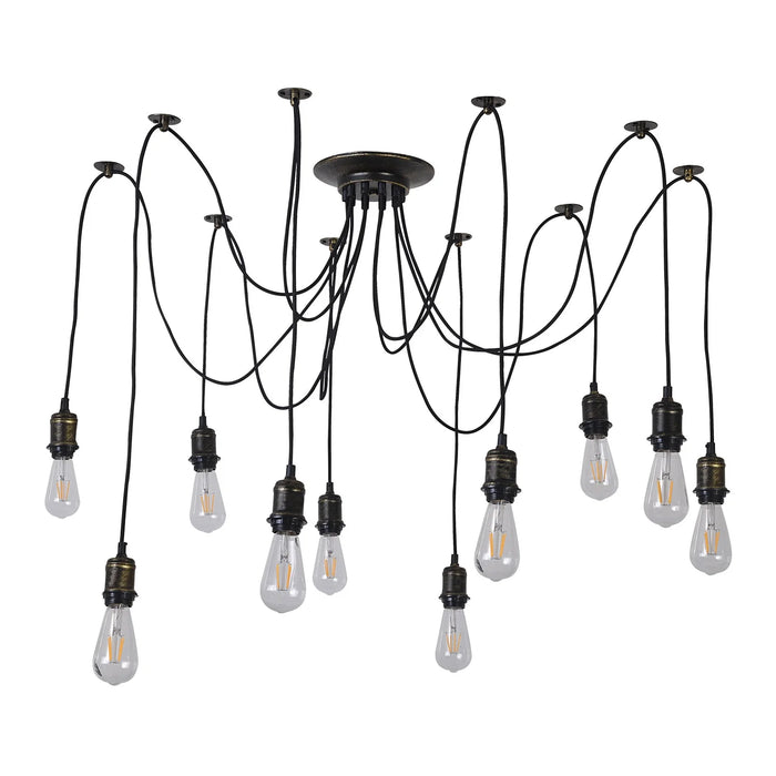 LÚZETE - LAMPADA DA SOFFITTO 10 LUCI CARLA ANTICATA