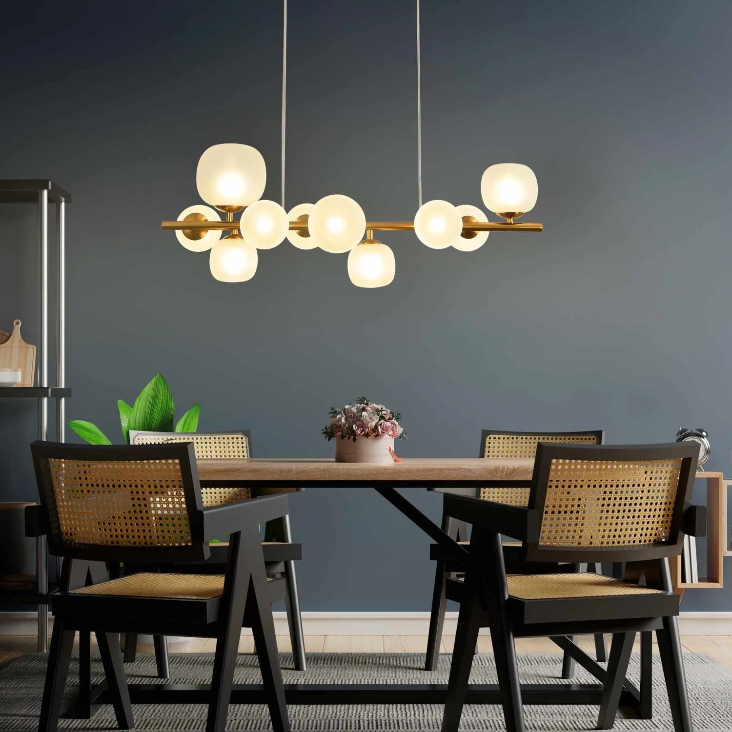 LÚZETE - LAMPADA DA SOFFITTO 10 PARALUMI BIANCO OPALE BIANCO OPALE NICOLETTA