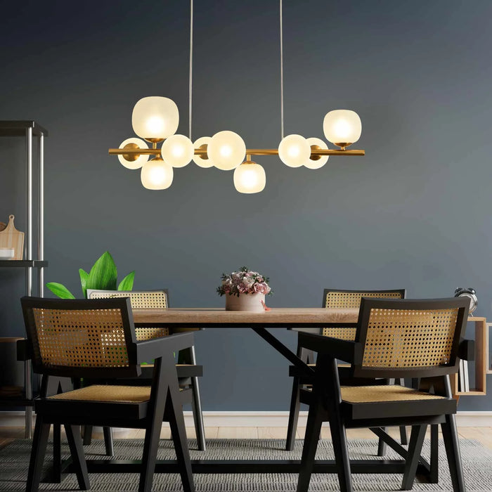 LÚZETE - LAMPADA DA SOFFITTO 10 PARALUMI BIANCO OPALE BIANCO OPALE NICOLETTA