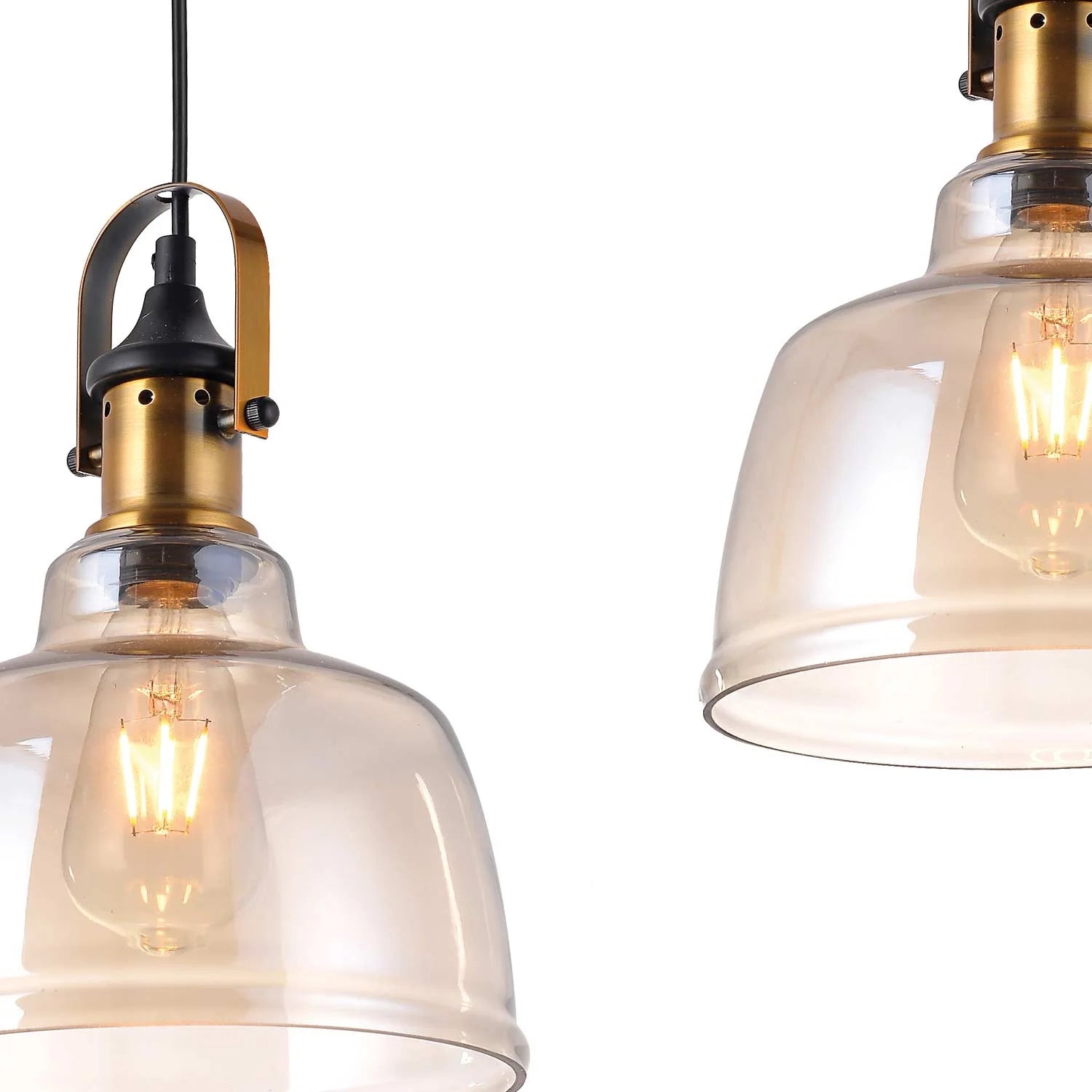 LÚZETE - LAMPADA DA SOFFITTO 3 LUCI FEBBRAIO CRISTALLO CHAMPAGNE BASE RETTANGOLARE