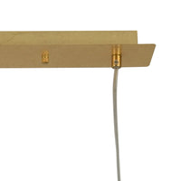 LÚZETE - LAMPADA DA SOFFITTO 4 LUCI FOGLIA ORO GU10 ADARA