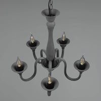 LÚZETE - LAMPADA DA SOFFITTO 5 LUCI ANTRACITE CAMILA