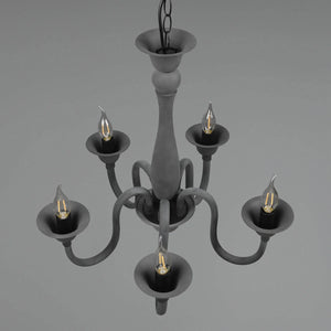 LÚZETE - LAMPADA DA SOFFITTO 5 LUCI ANTRACITE CAMILA