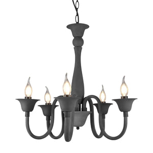 LÚZETE - LAMPADA DA SOFFITTO 5 LUCI ANTRACITE CAMILA